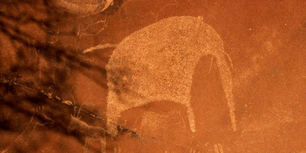 les gravures rupestre de twyfelfontein en namibie