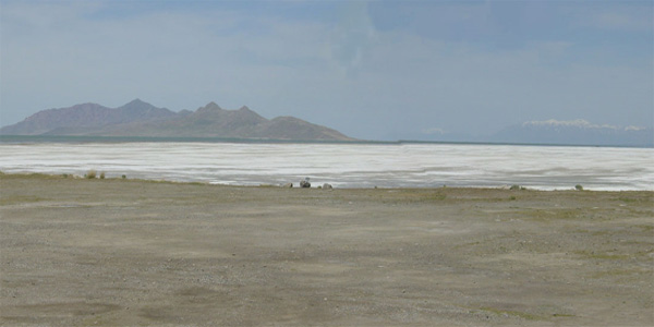 le lac salé près de bonneville flat 