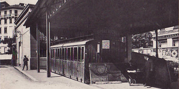 Lyon - Croix-Rousse - Le funiculaire "la ficelle"