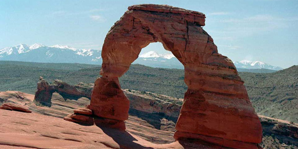 Delicate Arch symbole de l'Utah près de Loab