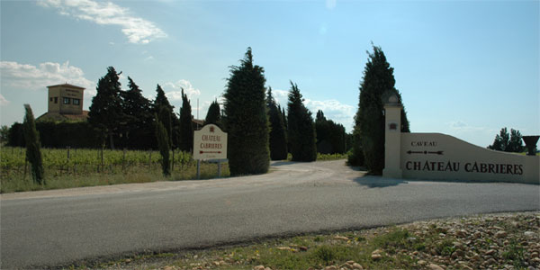 Châteauneuf du Pape - Entrée du Château Cabrières