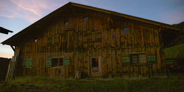 Domaine de la Sasse - Mégève - dans la pénombre