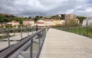 Une nouvelle passerelle sur le Rhône à Lyon en 2011