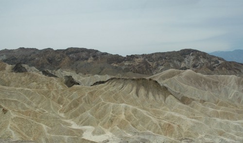 Zabriskie Point dans la vallée de la mort